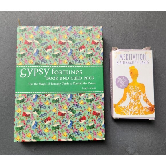 Gypsy Fortunes Book Card Pack Book Set Meditation Affirmation Cards Mindfulness - Picture 1 of 16